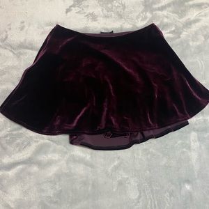 Purple Velvet Skirt w/ panties